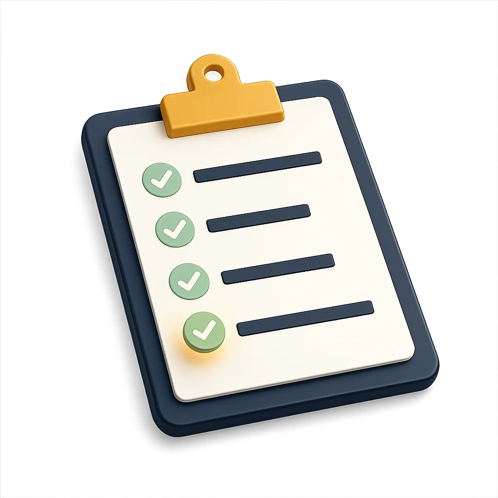 Checklist de proveedores Huespex